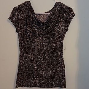 Black and white blouse